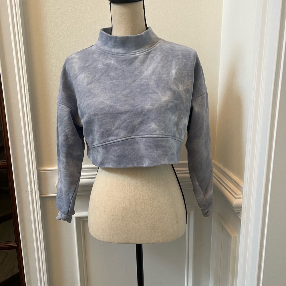 Popflex tie dye pullover crop top